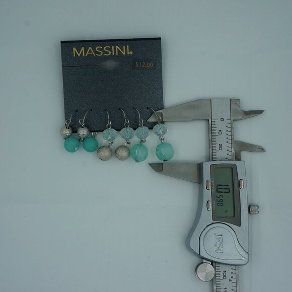 Massini Collection Earring Mega Set – 6 Pairs | Gold & Blue Tones | Affordable - Picture 3 of 9